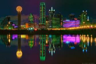 Dallas Texas Trinity River Skyline The City Of