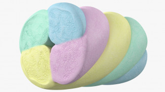 Shaped Marshmallows Collection 3d Model Wallpaper