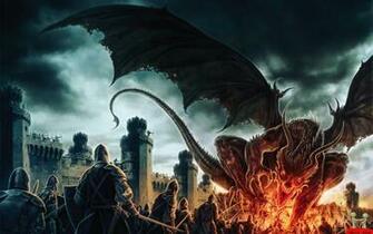 3d Dragon Burns Soldier Wallpaper E Entertainment