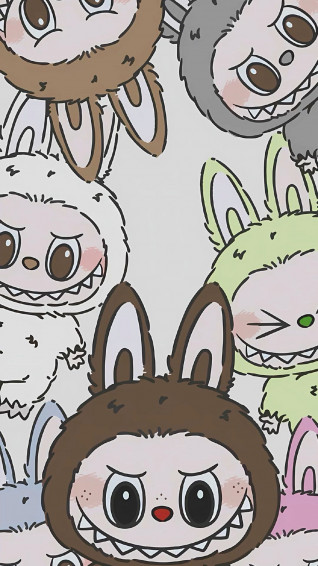 On Labubu In Wallpaper