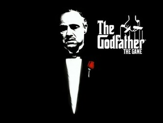 Wallpaper Godfather Marlon Brando Don Vito Corleone Black