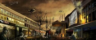 Zombie Apocalypse Southampton By Samdenmarkart