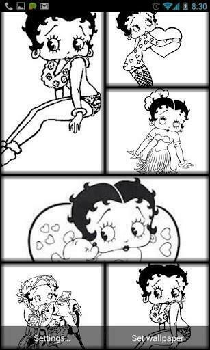 Betty Boop Draw Live Wallpaper App For Android