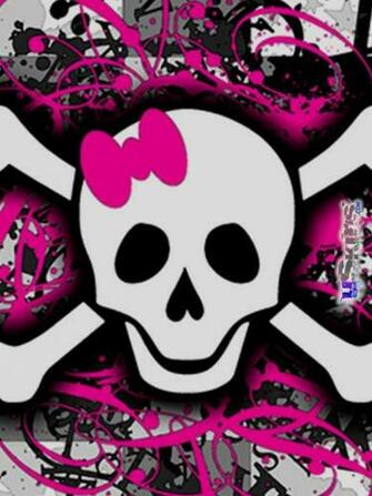 Girly Skull Wallpaper