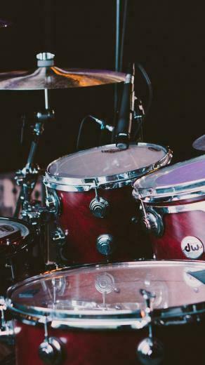Wallpaper Drum Set Kit Musical