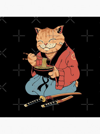 Cat Ramen Sticker By Vincenttrinidad