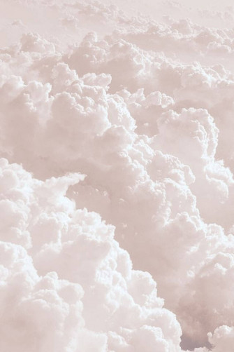 Fluffy Clouds White Aesthetic iPhone Wallpaper