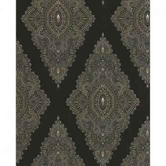 Home Jewel Black Gold Glitter Wallpaper By Graham Brown
