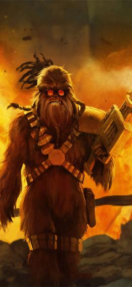 Chewbacca 4k Movies Artwork Artstation iPhone11wallpaper