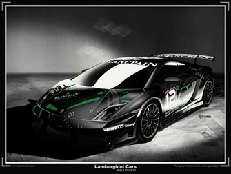Wallpaper Black Lamborghini Gallardo