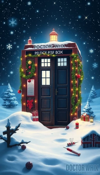 Tardis Christmas Wallpaper