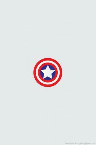 Minimal Captain America Shield Wallpaper For iPhone Picture