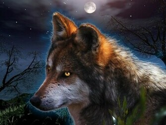 Extraordinary Fantasy Wallpaper Wolf Desktophive