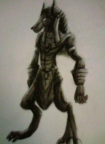 Egyptian God Anubis By I3ushidokuroi