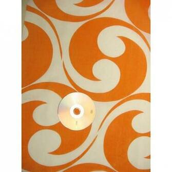 Vintage Retro Wallpaper The Galaxy Orange
