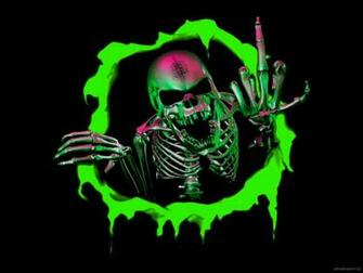 Green Skull Wallpaper