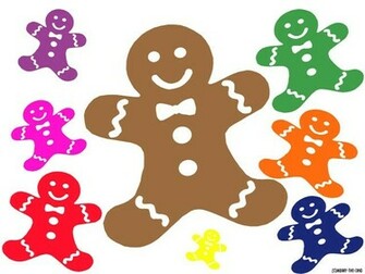 Gingerbread Men Galore Wallpaper Create