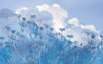 Non Woven Photomural Blue Sky