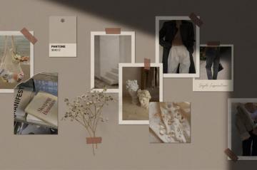 Realistic Mood Board Mockups Psd Desktop Wallpaper Art