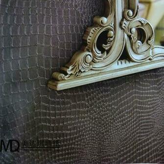 Wallpaper Brief Modern Faux Leather Embossed Crocodile Skin Sofa