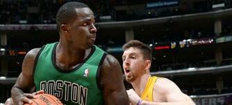 Boston Celtics Against The Los Angeles Lakers On This Nba Wallpaper