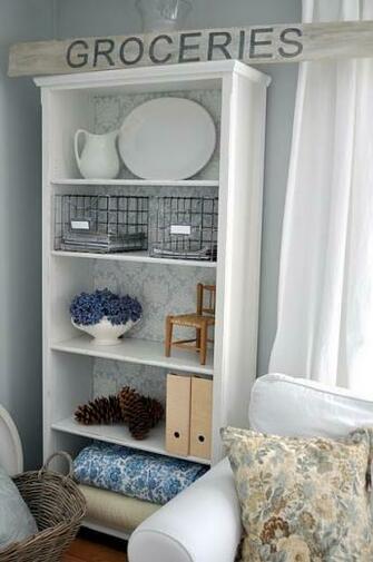 Wallpaper Books Decor Ideas Soft Colors Shelves Shelf