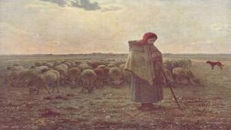 Jean Francois Millet Wallpaper Art Painting