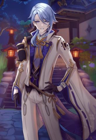 Kamisato Ayato Genshin Impact Image Zerochan Anime