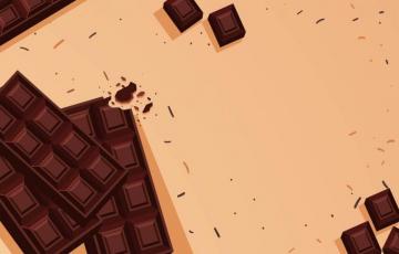 Dark Chocolate Bar Background Vector Art At Vecteezy