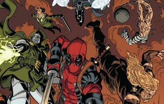 Wallpaper Red Deadpool Comics Magneto