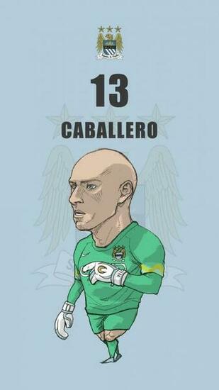 Manchester City Fan Art For Mobile Wallpaper Willy Caballero