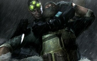 Splinter Cell Chaos Theory Black Game Knife Rain