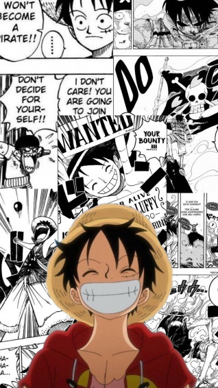 Funny Luffy Aesthetic Manga Wallpaper