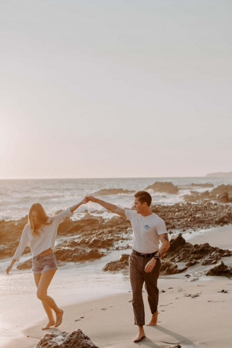 Couple At Beach Wallpaper