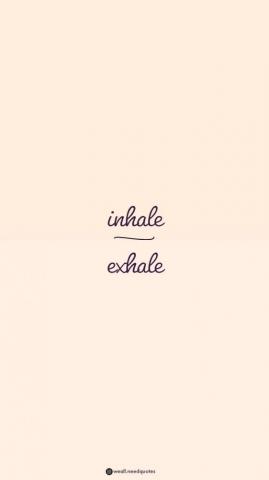 Inhale Exhale Quotes Tattoo