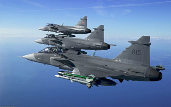 Soaring Military Jet Fighters Wallpaper