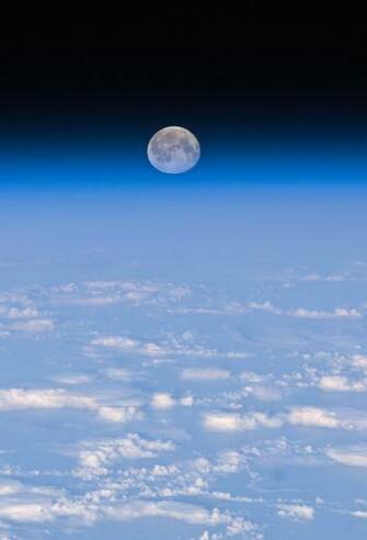 Full Moon Over Earth 3wallpaper iPhone Parallax Les Wallpaper