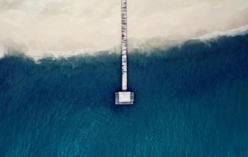 Wallpaper Roof Sea Wave Beach Shore Pierce The Bridge