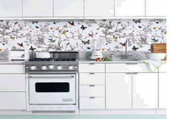 Kitchen Wallpaper Backsplash At Elizabeth Rolon