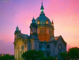 City Cathedral Of Saint Paul Minnesota Desktop Wallpaper Nr