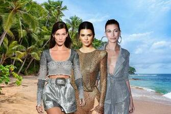 Fyre Festival Kendall Jenner Hailey Baldwin And Bella Hadid Face