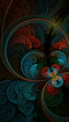 Abstract Feather iPhone S C Se Wallpaper