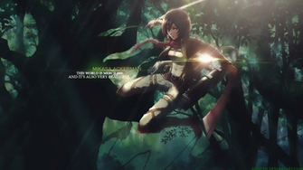 Mikasa Ackerman Shingeki No Kyojin Attack On Titan Wallpaper