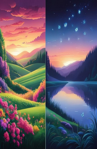 Animated Dual Monitor Wallpaper