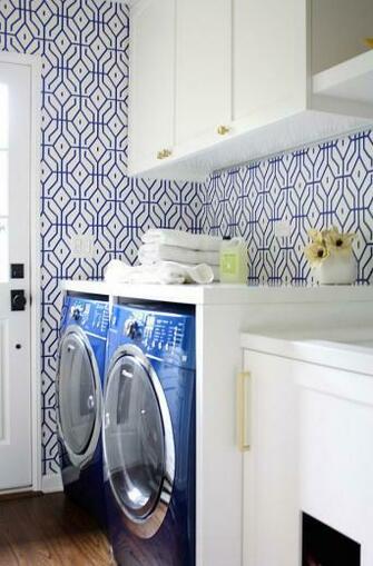 Blue White Anna Spiro Wallpaper