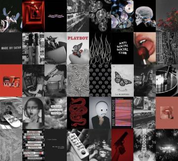 Kit De Collage Mural Grunge France Wall