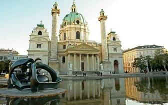 St Charles S Church Vienna Wallpaper