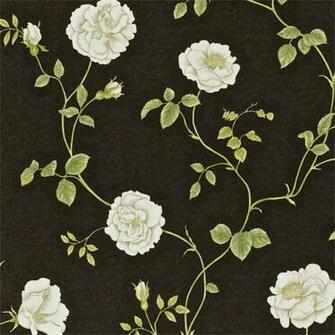Rosalie Wallpaper Ebony Thyme Dapgro104 Sanderson A