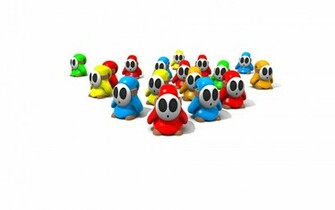 Shy Guys Nintendo Villains Wallpaper