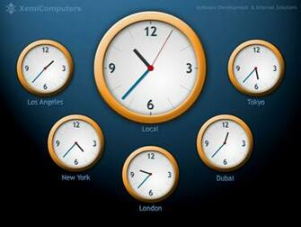 Included World Clock Screen Saver Shows Your Computer S System Time